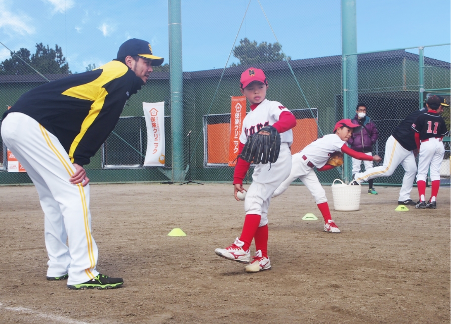 野球教室の試合