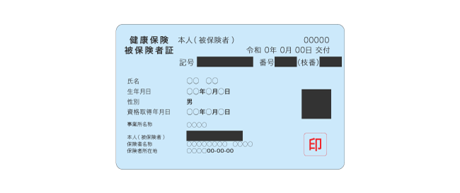 健康保険証のマスキング