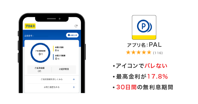 プロミスのアプリ