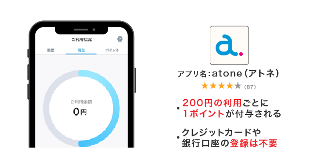 atoneアプリ